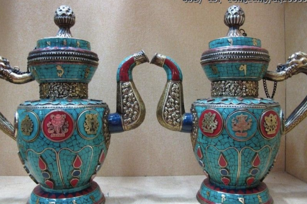 Exquisite traditional Tibetan Tea Sets